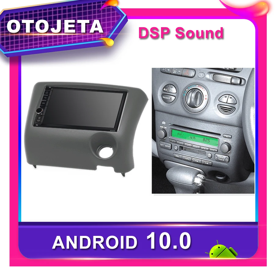 Рамка android 10,0 dvd-плеер автомобиля радио для Toyota Yaris, echo Platz автомобиля gps Vitz Navi dsp стерео Мультимедиа DVR магнитофон