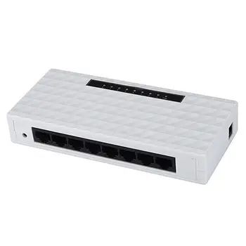 

2020 8-Port Wireless Network Switch Gigabit Lan Poe Ethernet Hub Adapter 8-Port Full Gigabit Ethernet Switch EU/US PLUG