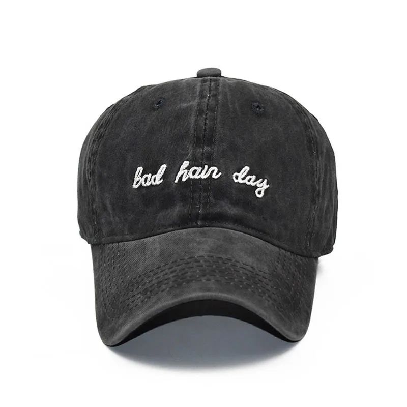 

Doitbest washed 100%cotton baseball cap hat for women men dad hat bad hard day embroidery outdoor sports caps snapback