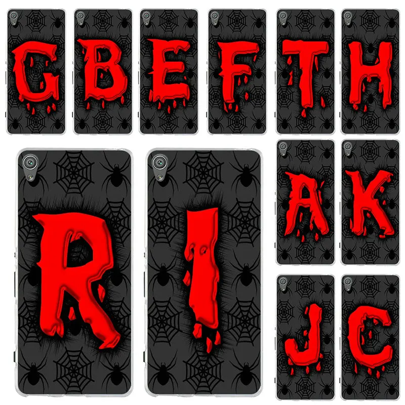 Spider Red Letter Slim Silicone Soft TPU Phone Case For Sony Xperia M5 E3 E5 M2 M4 T3 X XA XZ Premium Z Z1 Z2 Z3 Z4 Z5 Compact | Мобильные