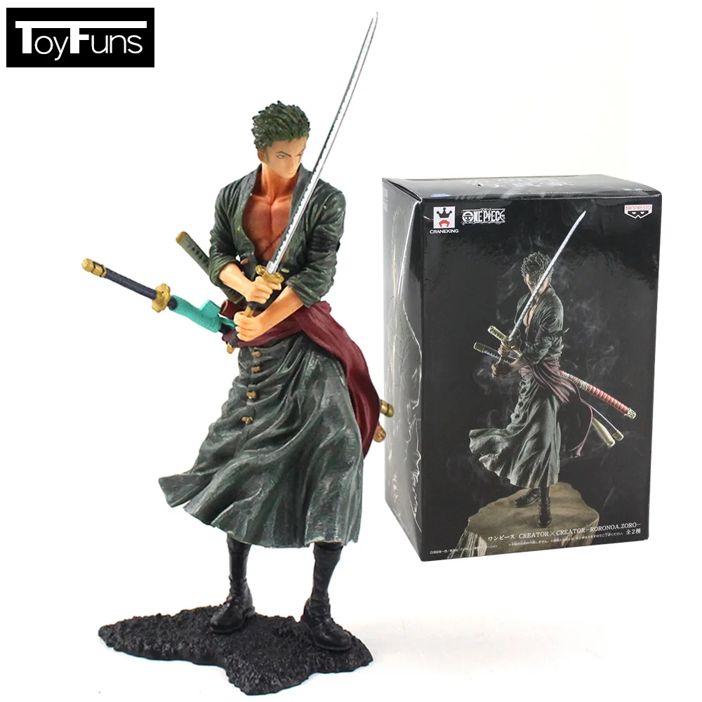 20 см одна штука Roronoa Зоро ПВХ фигурка с мечом нависающая аниме Коллекционная