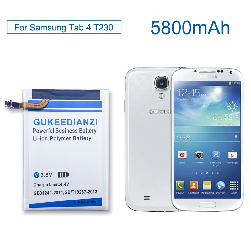 GUKEEDIANZI EB BT230FBE планшет Li Ion Battery5800mAh для Samsung GALAXY Tab 4 Nook T230 T231 T235 SM T231|li-ion tablet|batteries li-ion