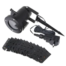 Водонепроницаемый проектор вращающийся ландшафтный светильник 12 переключаемый узор Светодиодный прожектор для рождественской вечеринки