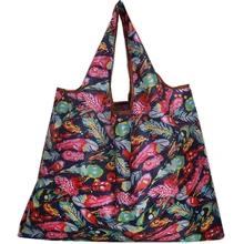 Леди Защита окружающей среды Большой Экологичная, вместительная корзина сумка из полиэстера складная сумка для похода в магазин Для женщин сумки цветочный для фруктов и овощей, Бакалея