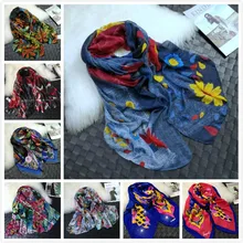 Роскошный женский шарф летний испанский дизайнерский цветочный шарф mr. print wrap Шарф