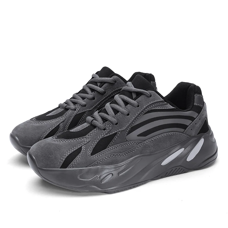 Мужская обувь мужские кроссовки zapatillas hombre 39~ 44 повседневные сандалии для мальчиков теннисные Masculino zapatillas hombre спортивная обувь 700V2 - Цвет: Deep Grey 700V2