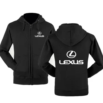 

New Fashion Lexus Car Logo Sweatshirt Hoodies Men Hoody Spring Autumn Fleece Cotton Zipper Jacket HipHop Harajuku Male Clothing