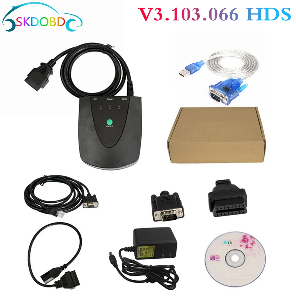 High Quality HDS V3.103.066 for Honda HDS HIM Diagnostic Tool For Honda HDS Interface Module Double PCB Scanner Free Shipping automobile exhaust gas analyzer