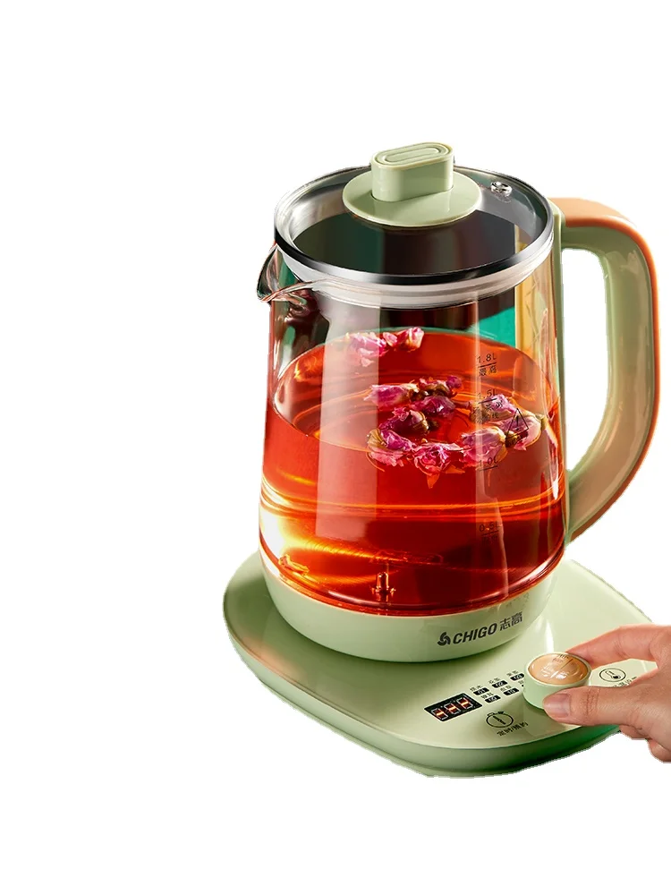 

TT Chigo Health Pot Tea Cooker Household Automatic Glass Small Multi-Functional Mini Scented Teapot