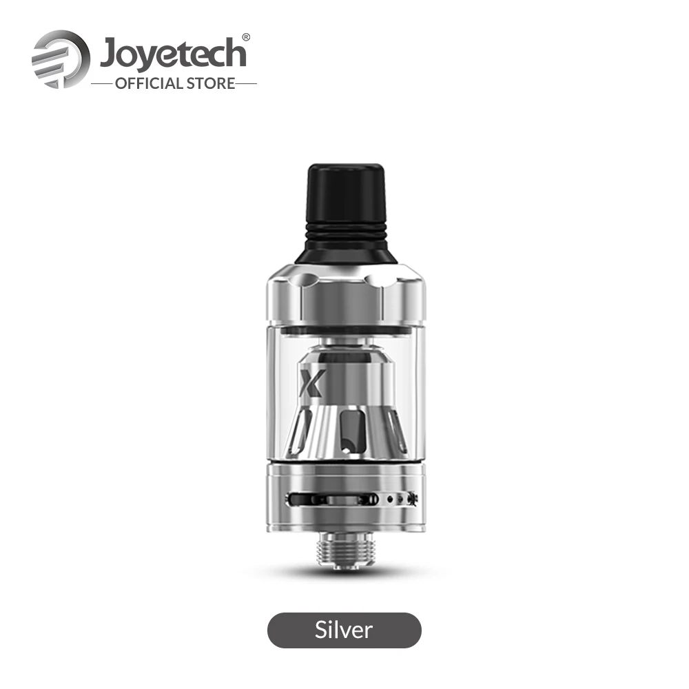 Joyetech превышает X распылитель 1,8 мл бак с EX 1.2ohm катушка подходит с EX-M 0.4ohm/EX 0.5ohm Катушка Для превышения X комплект - Цвет: Серебристый