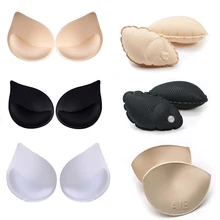 

50Pair Breathable Sponge Bra Pads Push Up Breast Enhancer Removeable Bra Padding Inserts Cups for Swimsuit Bikini Padding