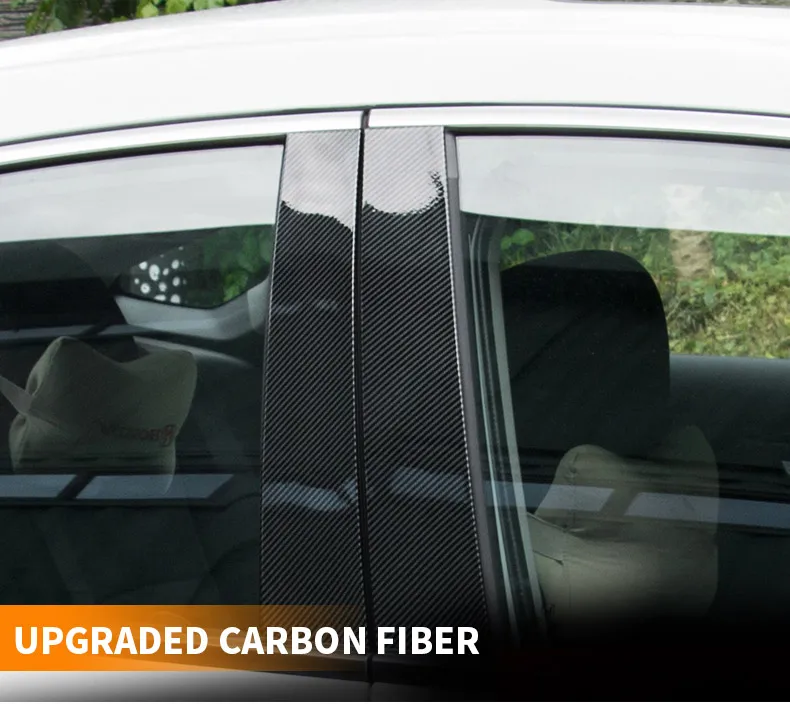 ABS отделка окна кузова центр столба патч блёстки декоративная внешняя модификация для Honda Civic 10th
