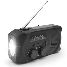 Горячая Распродажа экстренная ситуация SOS Цифровая метеостанция радио рукоятка солнечной энергии светодиодный фонарик Открытый инструмент