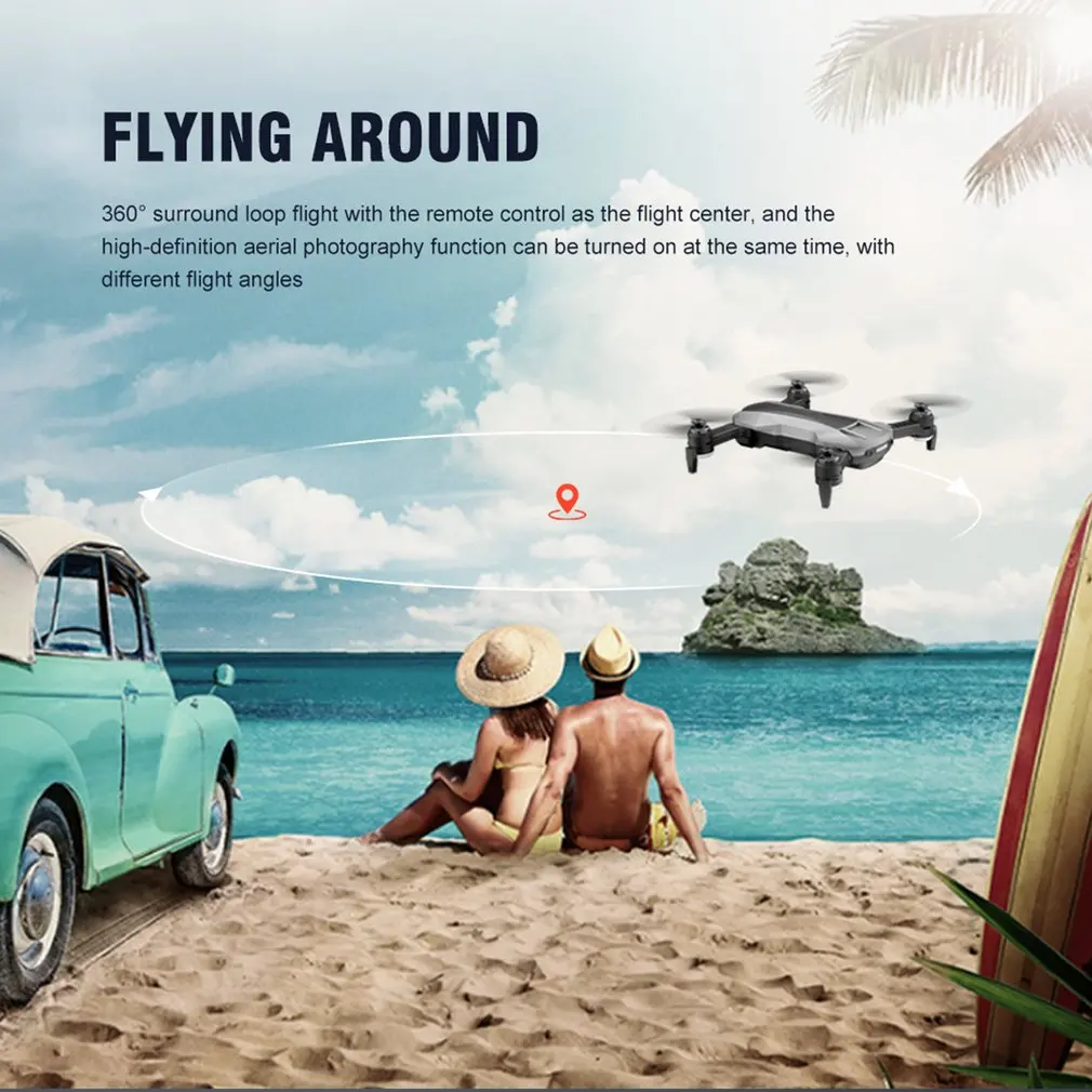 Utoghter 65 GPS RC Drone WIFI 1080P HD Camera Remote Control Aircraft Headless Mode Helicopter Drones w/ 2000mAh Lipo-Battery