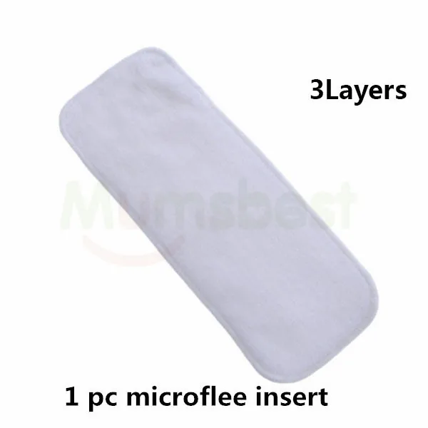 1 Microfiber Insert 1 шт. Многоразовые детские тканевые подгузники, моющиеся подгузники, зеленые подгузники с рисунками кошек, водонепроницаемые подгузники с карманами, костюм от 3 до 15 кг - Цвет: 1 Microfiber Insert