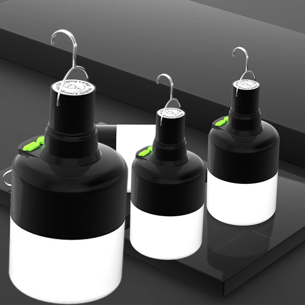 Super Bright Mobile LED Bulbs Camping Lamp Emergency Light Outdoor Night Maket Hanging Lamps USB Rechargeable Lanterna Fishing | Освещение