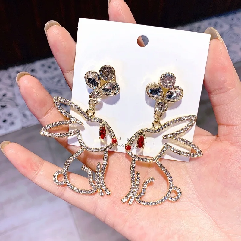 2019 корейские модные серьги красочные блестящие строительные милые полые с
