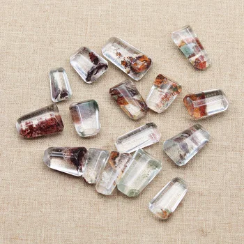 

Natural Red and Green Ghost Stone Ornaments, Grinding, Shape Following Pendant, Energy Healing Stone Small Game, Mineral