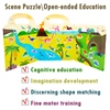 Kids Scene Magnetic Puzzles Montessori Busy Book Open-ended Education Toys Car Animal Shape Matching Game Quiet Book Jigsaw Toys 4