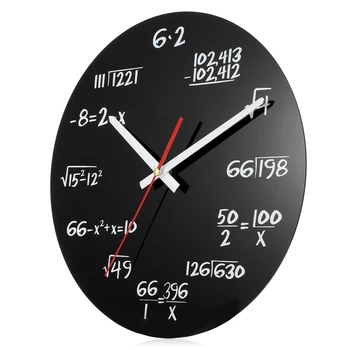 

Wall Clock Acrylic Mathematical Formula Clocks Living Room Office Home DIY Decorations Wall Clock Modern Design Home Office