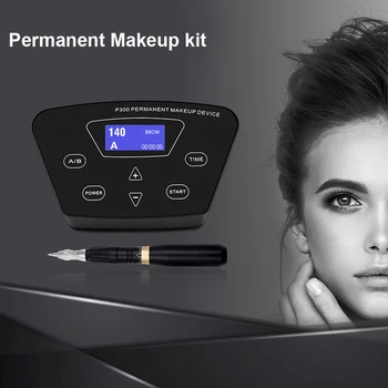 

Biomaser Digital Semi Permanent Makeup Machine Set LCD Touch Botton Power Rotary Tattoo Machine pen PMU Kits For Eyebrow Lip