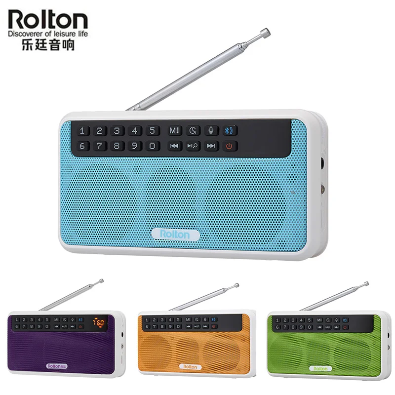Беспроводная bluetooth колонка Rolton E500 6 Вт портативный цифровой fm радиоприемник Hi Fi