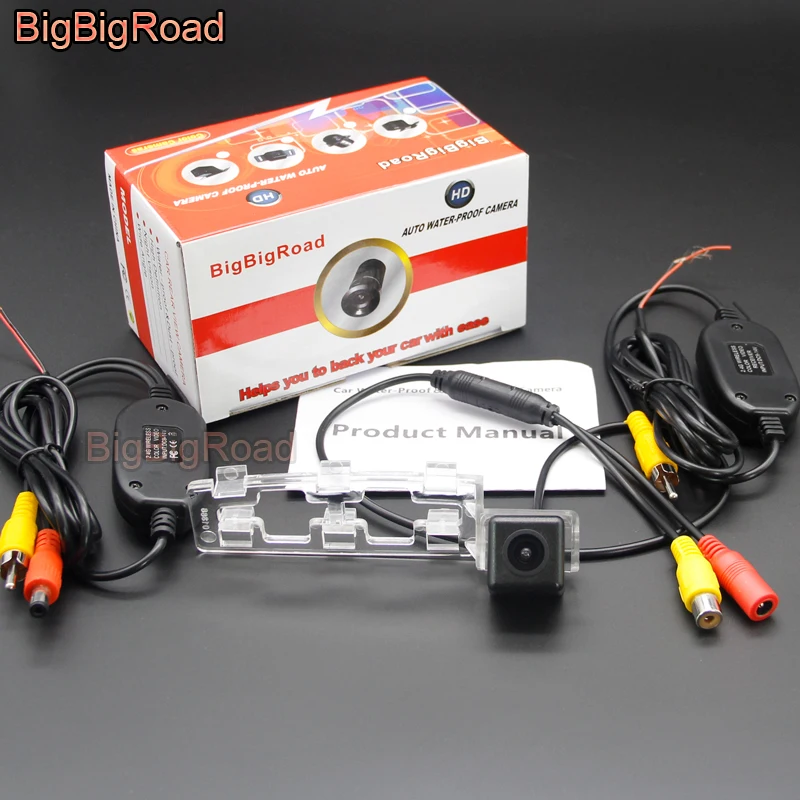 BigBigRoad беспроводная камера заднего вида HD цветное изображение для Toyota Yaris Sedan Vios 2008 2009 2010 2011 2012 2013 Водонепроницаемый