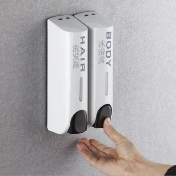 

Single/Double/Triple 380ml Soap Dispenser Wall-mount Shower Bath Shampoo Dispenser Liquid Soap Container Bathroom Accessories