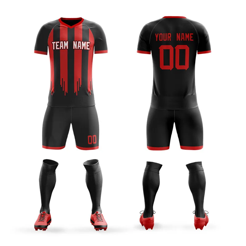 

Soccer Suit Set Men And Women Customizable Children Soccer Uniform Sublimation Digital Printing Jersey Ball Uniform Customizable