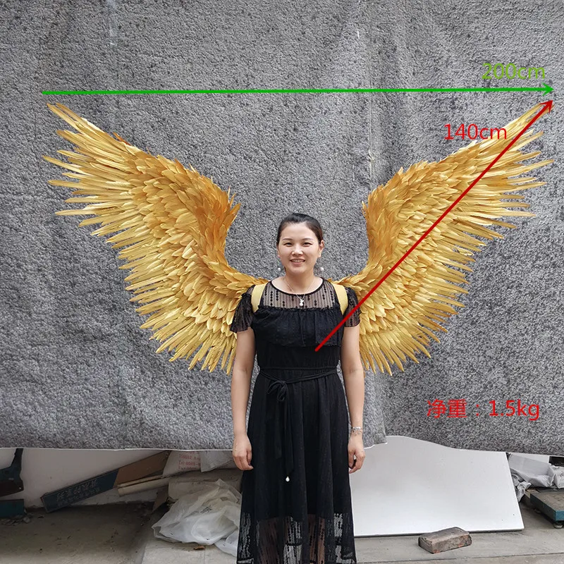 Large Gray Black Feather Fairy Angel Wings Dance Party Wear Halloween  Costume Stage Show Performance Props Cosplay Party - Party & Holiday Diy  Decorations - AliExpress