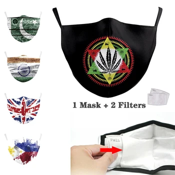 

PM2.5 Face Cover Face Mask Against Pollution Breathable Men's and Women's Butterfly Print Dustproof Windproof Smog Printed Mask