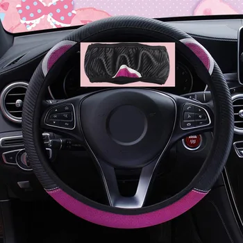

LEEPEE Universal Cute Cartoon Cat Ear Steering Wheel Cover Car-styling Car Steering-Wheel Handle Covers Car Auto Decoration