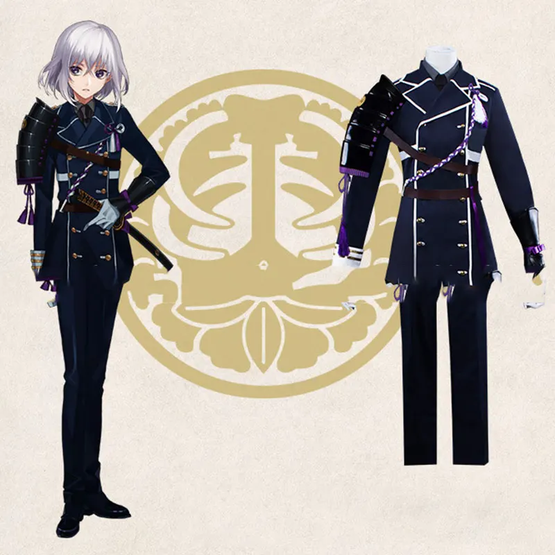 Game Touken Ranbu Online Honebamitoushirou Cosplay Kostuum Militaire Uniform Volwassen Man Vrouw Maskerade Kleding Volledige Set Game Touken Ranbu Online Honebamitoushirou Cosplay Kostuum Militaire Uniform Volwassen Man Vrouw Maskerade Kleding Volledige Set