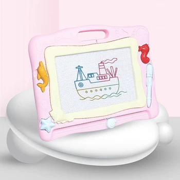 

33*25cm Big Size Magnetic Drawing Graffiti Board Toys Kids Sketch Pad Doodle Cartoon Painting With Pen Toy Learning Reusable Toy
