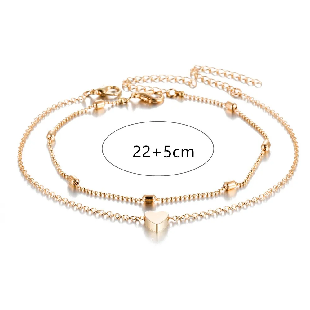 Europe And America Ladies Fashion Arrow Anklet Elephant Sunscreen Pendant Charm Rope Chain Beach Summer Ankle Bracelet Jewelry