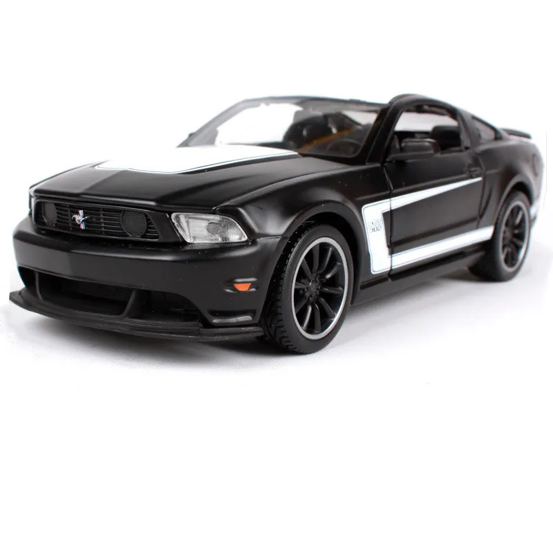 Изысканная серия 1:24 Ford BOSS 302 модель сплава, моделирование литья под давлением Расширенная коллекция и Подарочное украшение - Цвет: Black