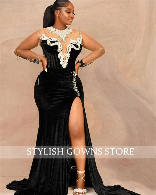 Black Color Party Wear Designer gown :: ANOKHI FASHION