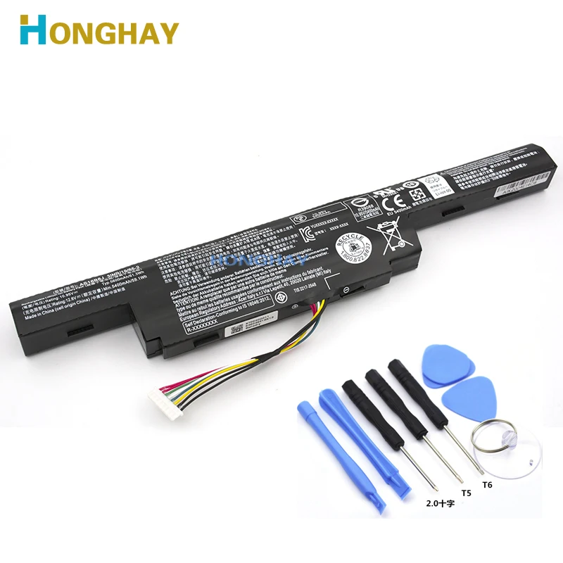 Оригинальный аккумулятор HONGHAY AS16B5J AS16B8J для ноутбука Acer Aspire серия 662 15 6 дюйма 3ICR19/-2