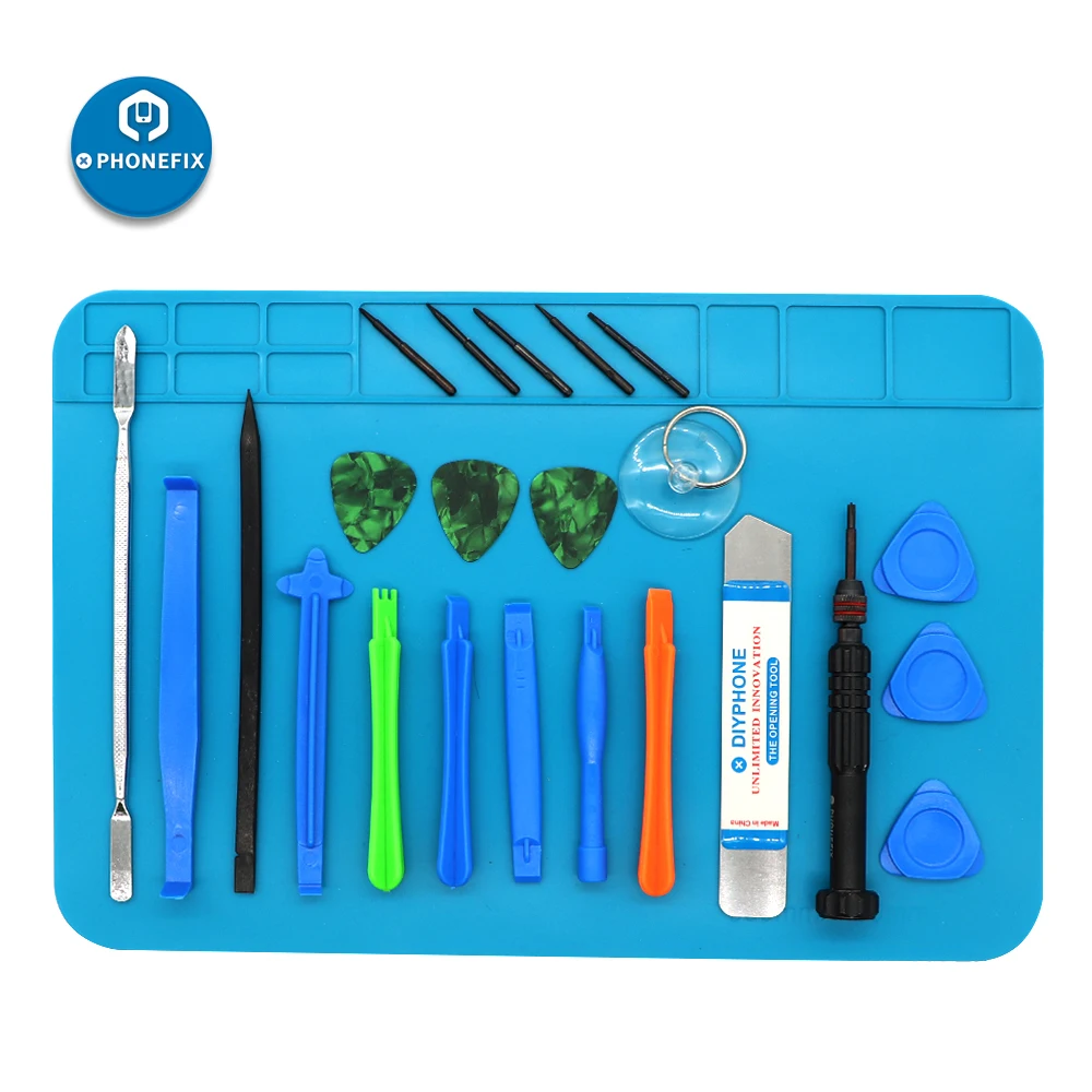 

PHONEFIX Precision Screwdriver Set for iPhone Android Phones Tablet PC Disassembly with Anti-static Mat Phone Repair Tool Kit