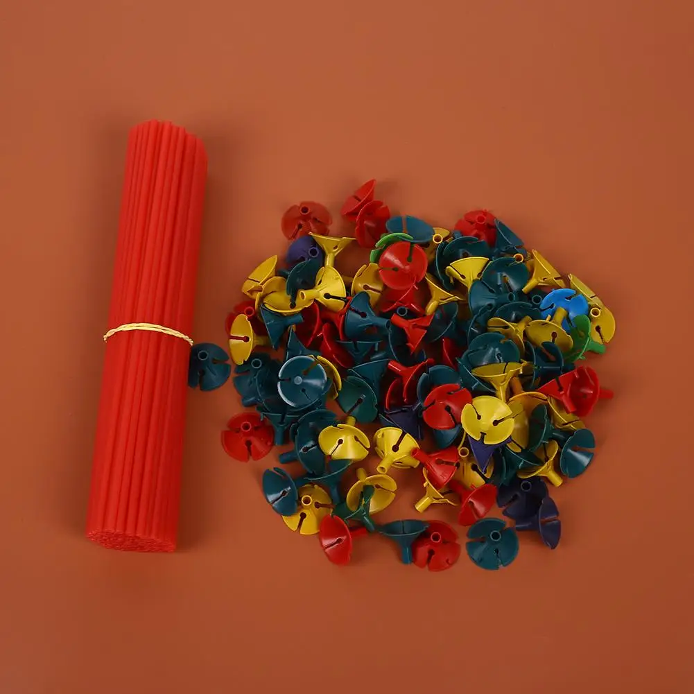 100 шт многоцветный держатель для шарика и палочки вечерние украшения для праздника