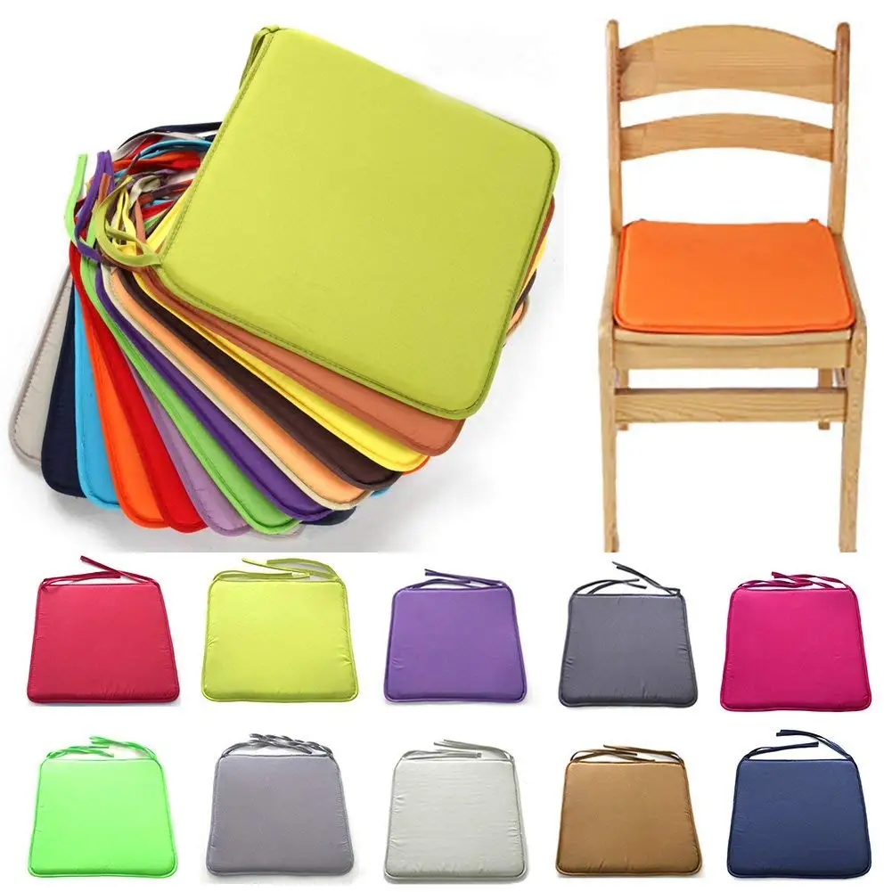 Seat Pads Chair Cushion Square Multicolor Garden Patio Home Kitchen Office Chair Indoor Outdoor Dining Chair Cushion 40*40cm 2