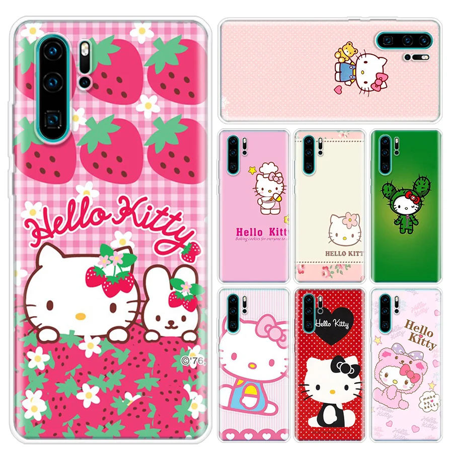 Мягкий чехол для телефона Erilles с рисунком hello kitty huawei P30 P20 P10 Lite Pro P Smart Z 2019 mate 30 10 20