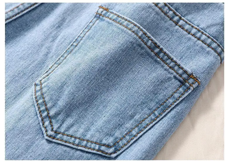 3177 2019 Ji двойные с высокой талией на пуговицах джинсы Haren женские темно-синие детские синие