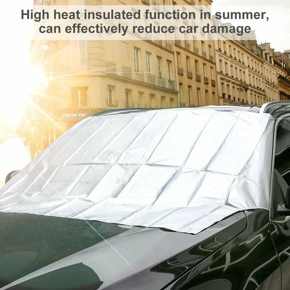Автомобильный магнит, лобовое стекло, экран, защита от солнца, снег, мороз, ветер, зимний протектор, горячие универсальные автомобильные Внешние солнцезащитные очки