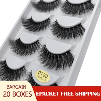 

SHIDISHANGPIN 20boxes 3d lashes handmade false eyelashes Reusable mink eyelashes fluffy dramatic fake lash makeup faux cils G810