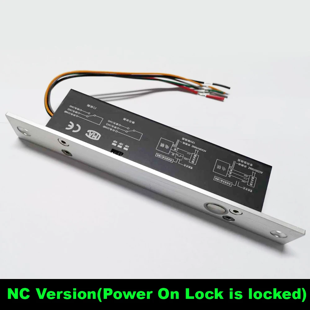 Electronic Lock Electric Lock Magnetic Output with Time delay DC 12V Fail Safe fail Secure Bolt Mortise Door Lock NC/NO