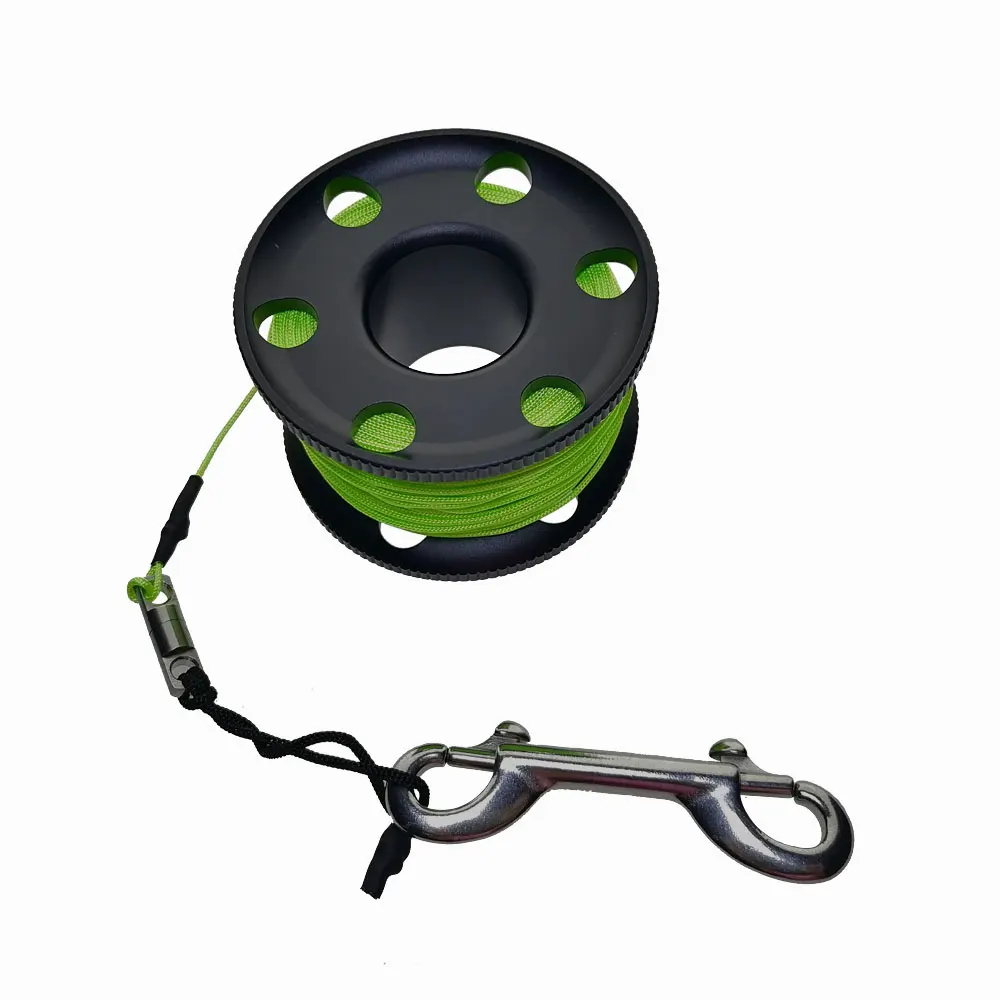 15/20/30/50 Line Aluminium Scuba Diving Finger Spool Reel with