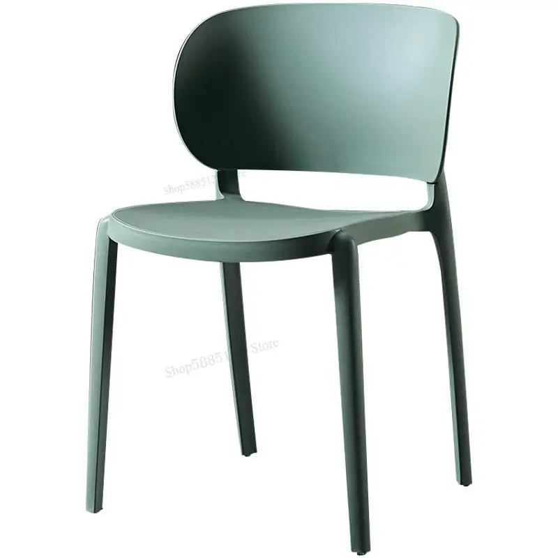 Nordic Modern Thickened Adult Chair Simple Plastic Leisure Home Negotiation Desk Lazy Backrest Dining |