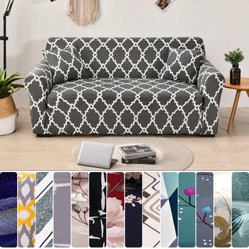 

Printed Elastic Stretch Sofa Cover For Living Room L Shape Couch Cover Sofa Protectors Washable Furniture Slipcover 1/2/3/4Seats