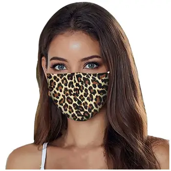 

Wild sexy Facemask Leopard print Men And Women Adult Washable Dust Mask safe-ultraviolet Plaid Mask Breathable Hygiene Safety